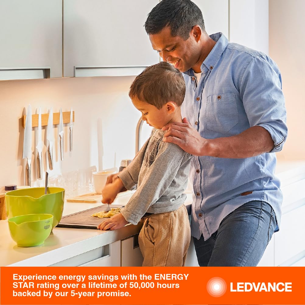 LEDVANCE 10" LED Undercabint Light, 6.5W, 3 CCT Select 2700/3000/4000K, 80 CRI, Linkable, 450 LMS, Accessories Included - 1 Pack (62440) - Image 7