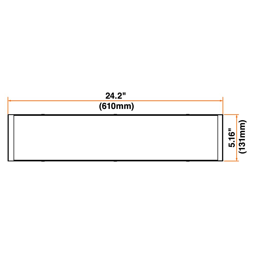 LEDVANCE 2-Ft Dual Selectable Wrap FVL LED Luminaire, 12/20/25/30W, 3500/4000/5000K, 2145/2840/3525/4000 LMS, Dimmable, Accessories Included - 1 Pack (64115) - Image 4