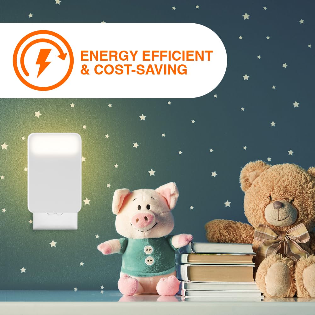 LEDVANCE Correct Title Sylvania LED Night Light with Plug, Dusk to Dawn Sensor, Warm White, 3000K, Dimmable, Indoor, 80 CRI, UL Listed, White Finish - 2 Pack (60902) - Image 8