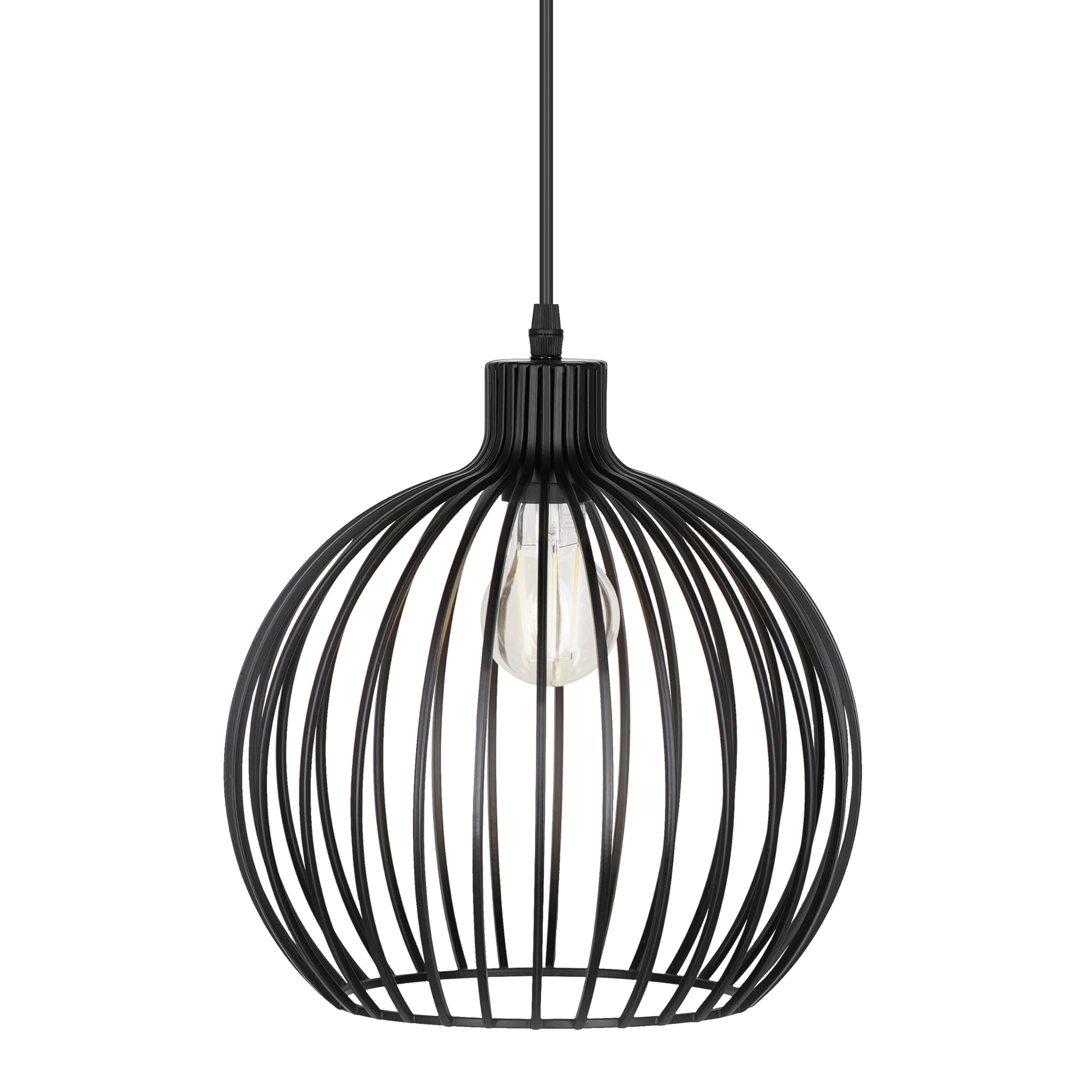 LEDVANCE Sylvania 11" Pendant Light Fixture, 1-Bulb, Adjustable Heigh with Accessories, Hardwire, Black Matte Finish - 1 Pack (63591) - Image 9