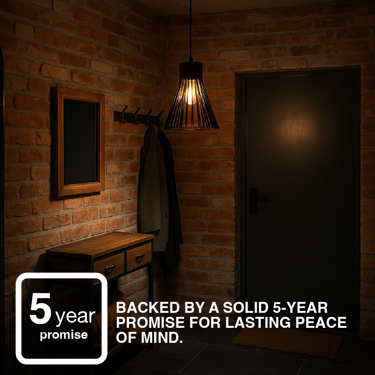 LEDVANCE Sylvania 9" Pendant Light Fixture, 1-Bulb, Adjustable Heigh with Accessories, Hardwire, Black Matte Finish - 1 Pack (63592) - Image 6