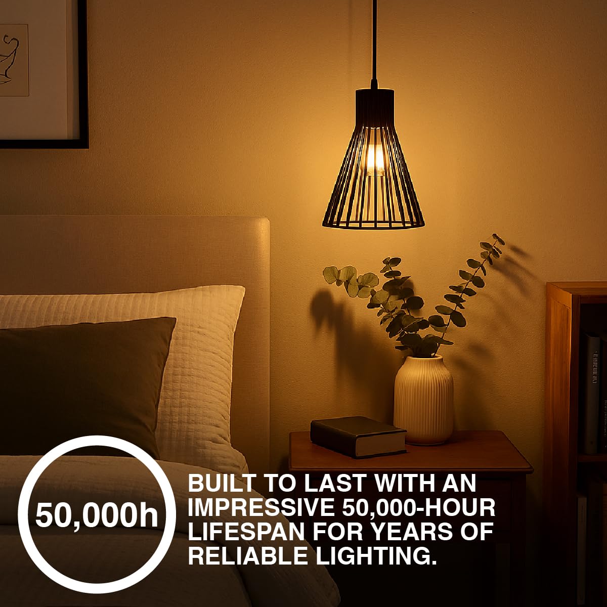 LEDVANCE Sylvania 9" Pendant Light Fixture, 1-Bulb, Adjustable Heigh with Accessories, Hardwire, Black Matte Finish - 1 Pack (63592) - Image 8