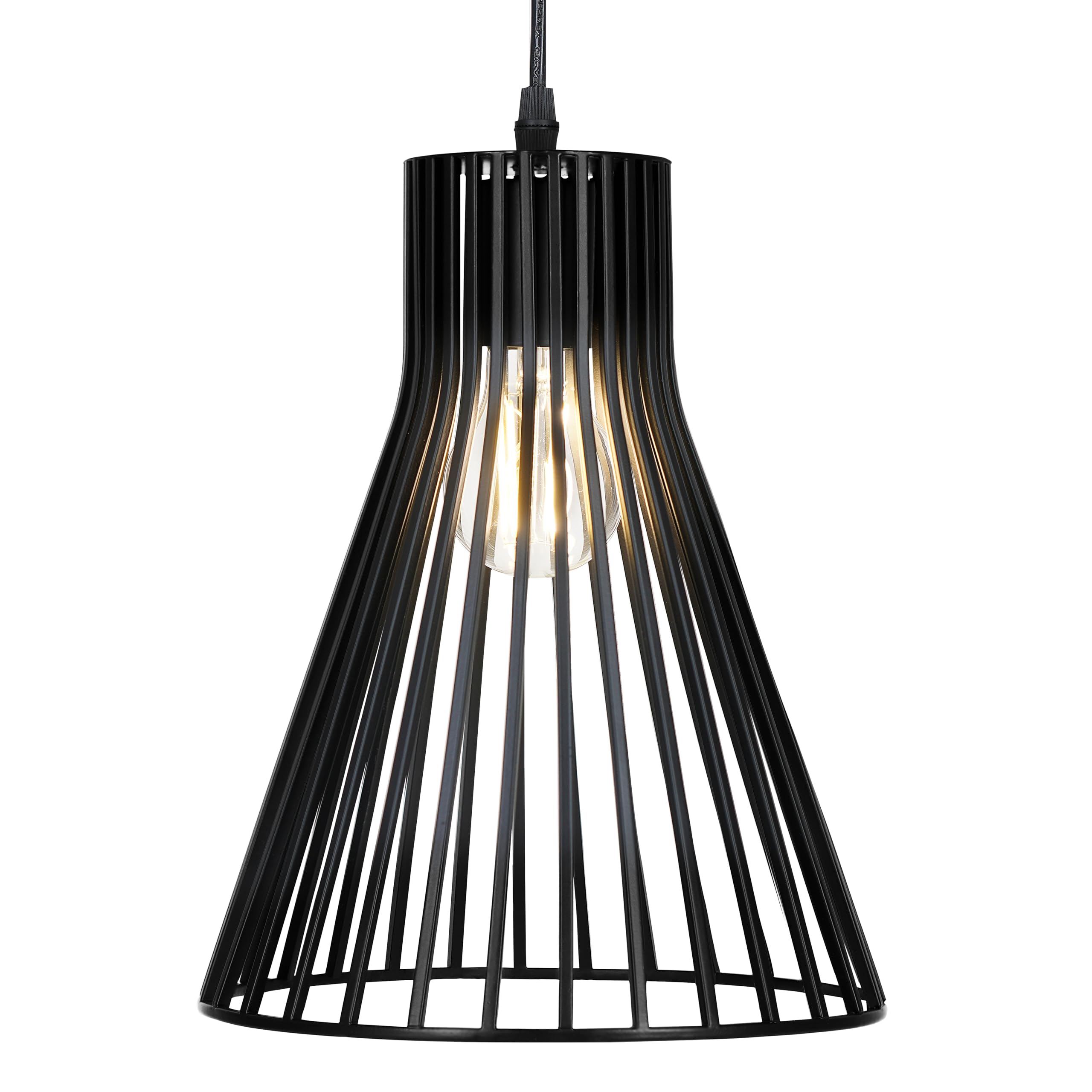 LEDVANCE Sylvania 9" Pendant Light Fixture, 1-Bulb, Adjustable Heigh with Accessories, Hardwire, Black Matte Finish - 1 Pack (63592) - Image 9