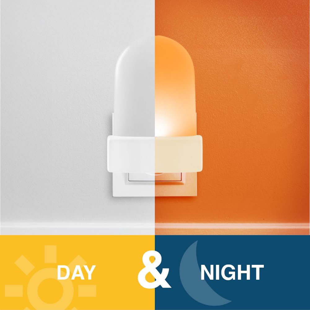 LEDVANCE Sylvania RGBW LED Night Light with Plug, Dusk to Dawn Sensor, 8 Colors, Dimmable, Indoor, 80 CRI, UL Listed, White Finish - 1 Pack (60901) - Image 7