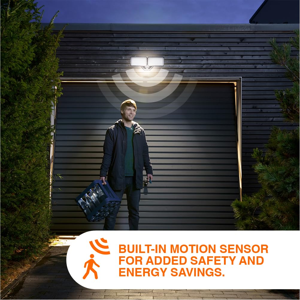 Sylvania 18W Security LED Light with Motion Sensor, Hardwired, 2000 LMS, Wet Rated, 5000K, Daylight - 1 Pack (66476) - Image 8