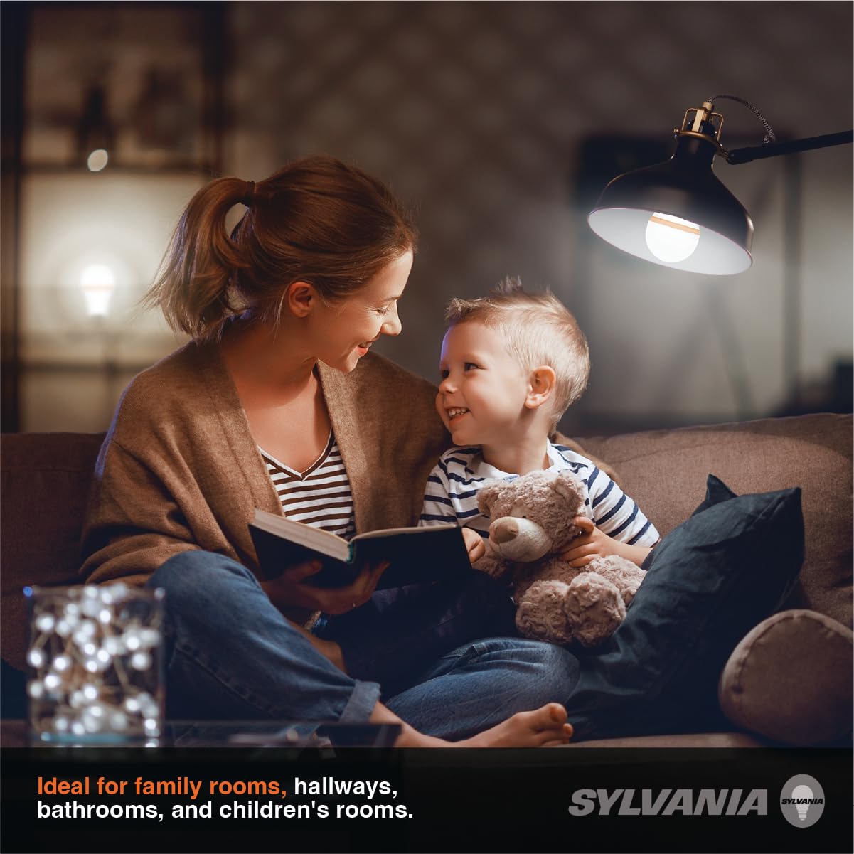 Sylvania 9W LED Night Light, A19, Dimmable Two Function, 2000K / 2700K, Soft White, Frosted Finish - 42298 (2 Pack) - Image 6