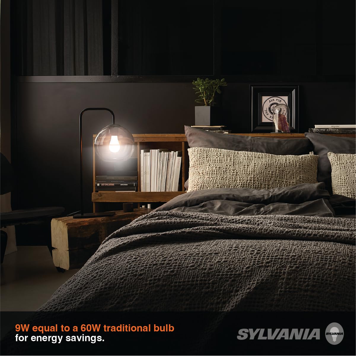 Sylvania 9W LED Night Light, A19, Dimmable Two Function, 2000K / 2700K, Soft White, Frosted Finish - 42298 (2 Pack) - Image 8