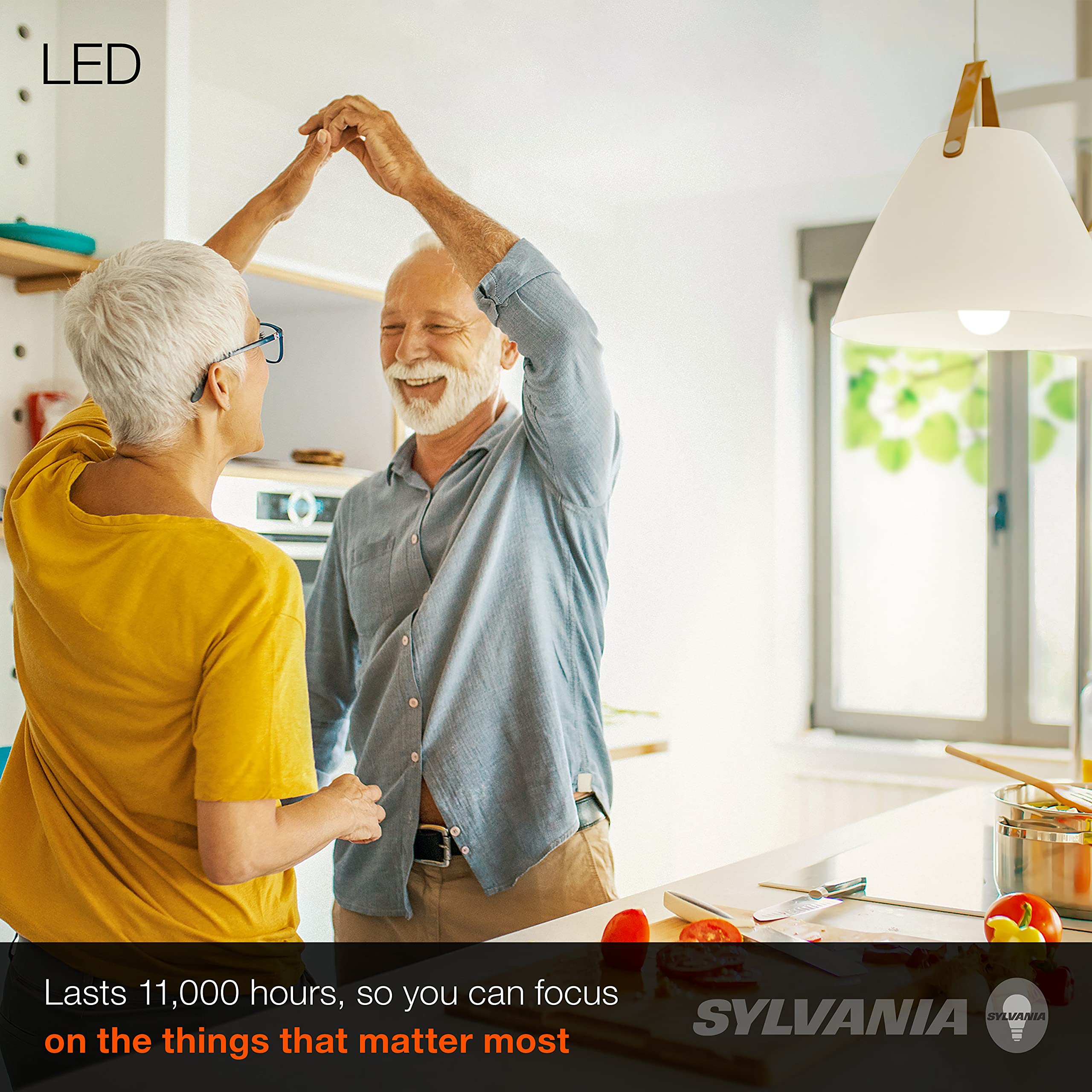 Sylvania LED A19 Light Bulb, 60W Equivalent, Efficient 8.5W, 10 Year, 2700K, 800 Lumens, Frosted, Soft White (74765), Packaging May Vary (Pack of 1, 24 Count Total) - Image 3