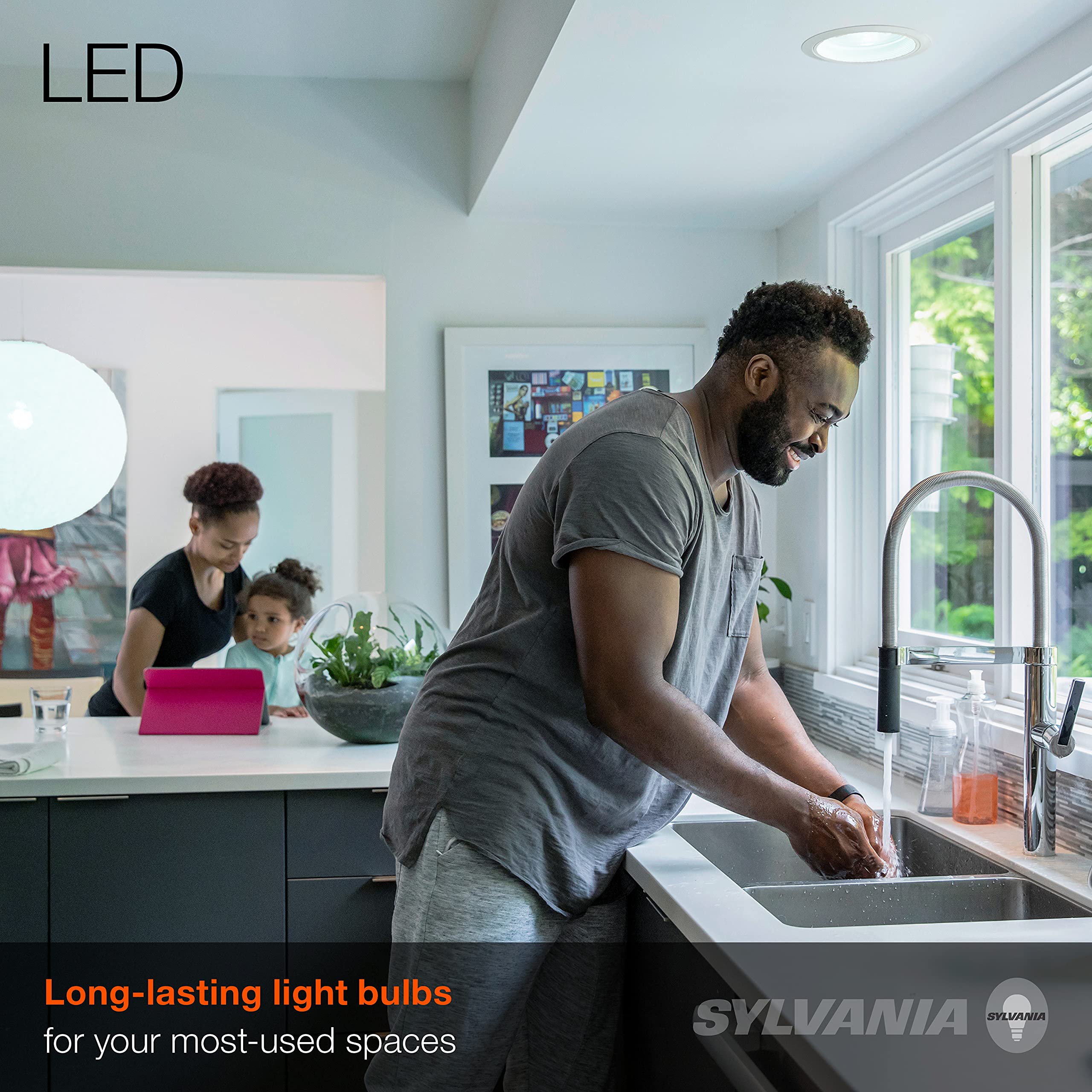 Sylvania LED Flood PAR38 Light Bulb, 90W Equivalent, Efficient 13W, 10 Year, 1175 Lumens, Medium Base, Dimmable, 5000K, Daylight - 2 Pack (79736) - Image 4