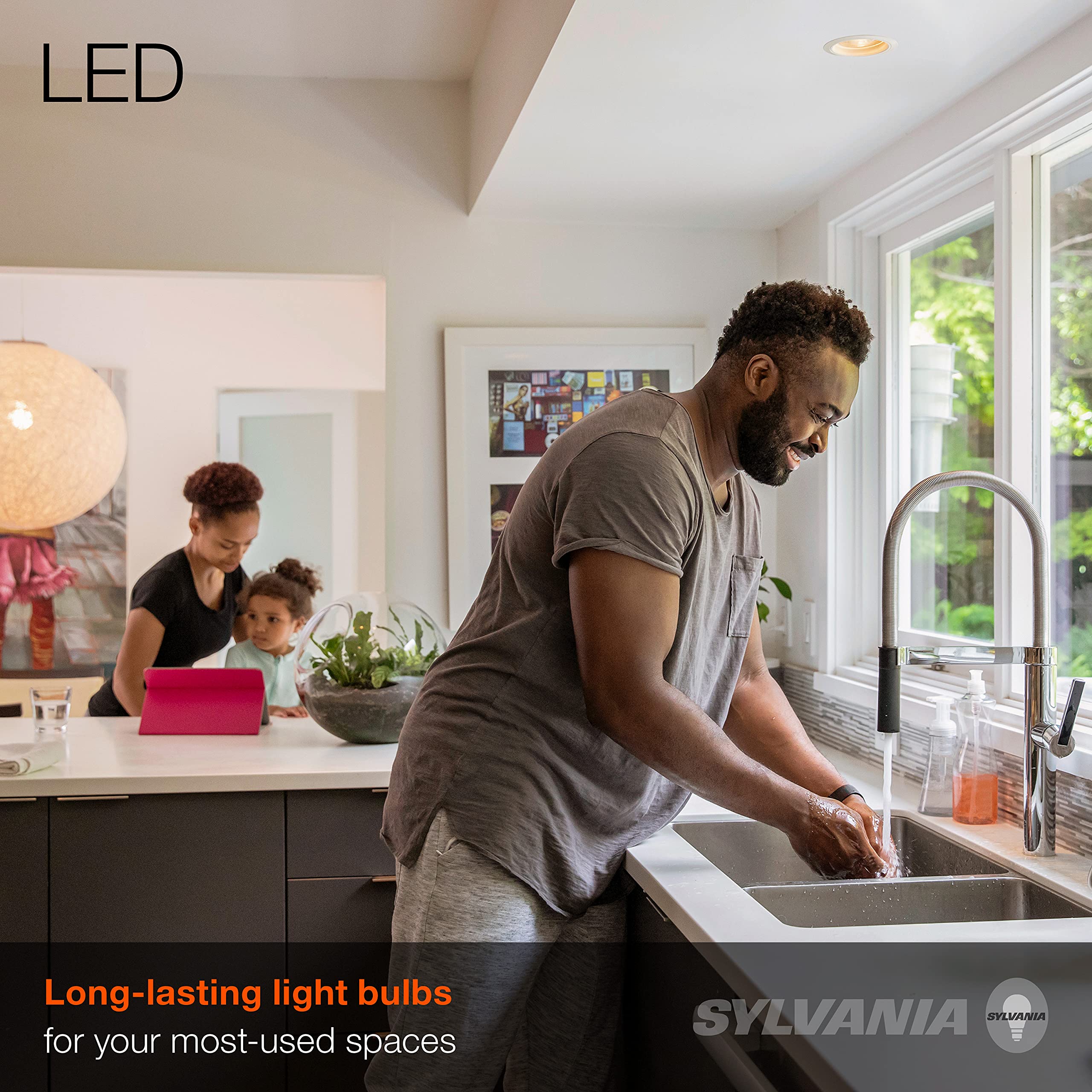 SYLVANIA LED Flood R20 Light Bulb, 50W=5W, 10 Year, 325 Lumens, E26 Medium Base, Dimmable, 2700K, Soft White - 2 Pack (73993) - Image 4