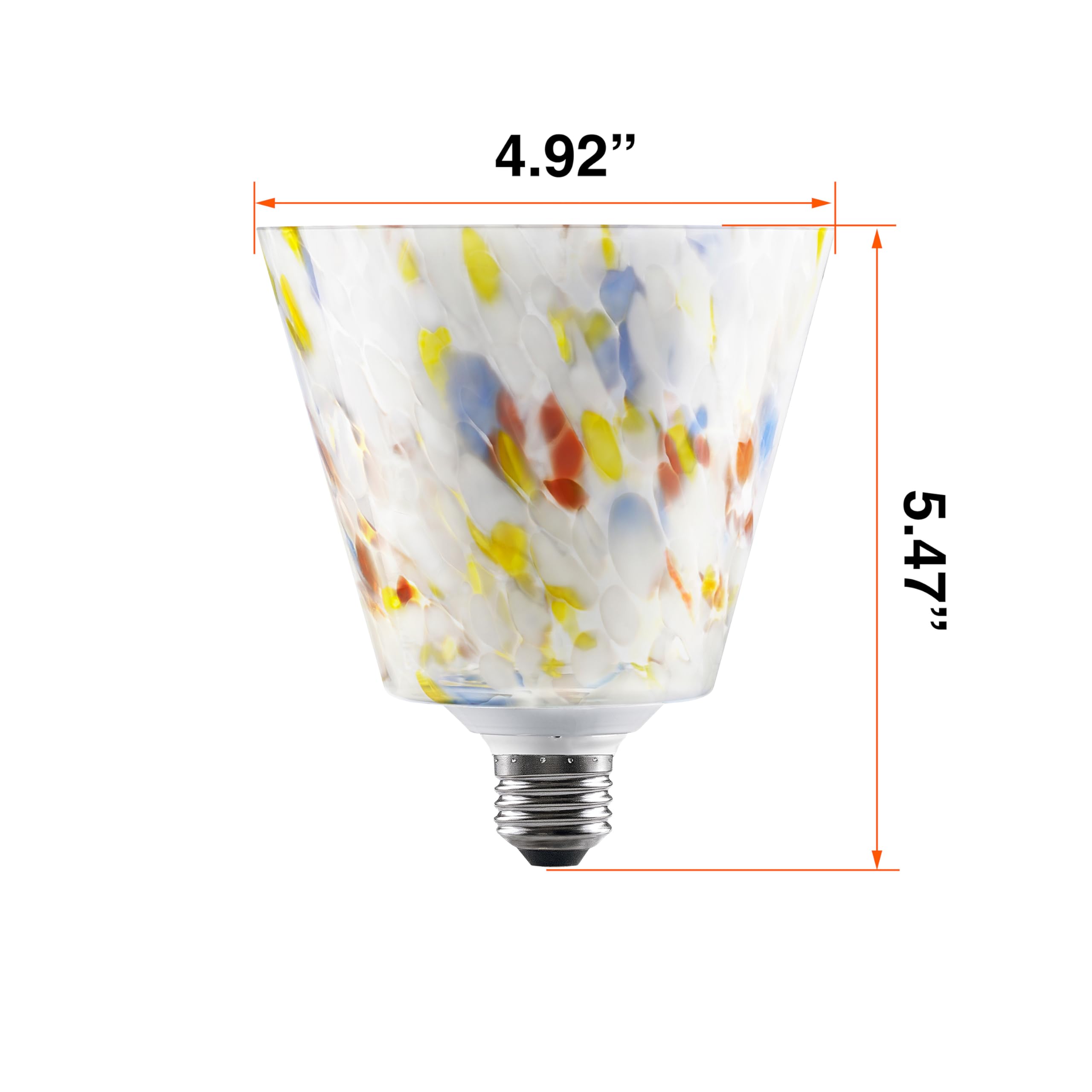 Sylvania LED Glass Lamp with Colorful Trapezoid Shape, 3.5W, E26 Medium Base, 300 Lumens, 3000K, Warm White, for Living Rooms/Hallways/Bedrooms - 1 Pack (42695) - Image 7