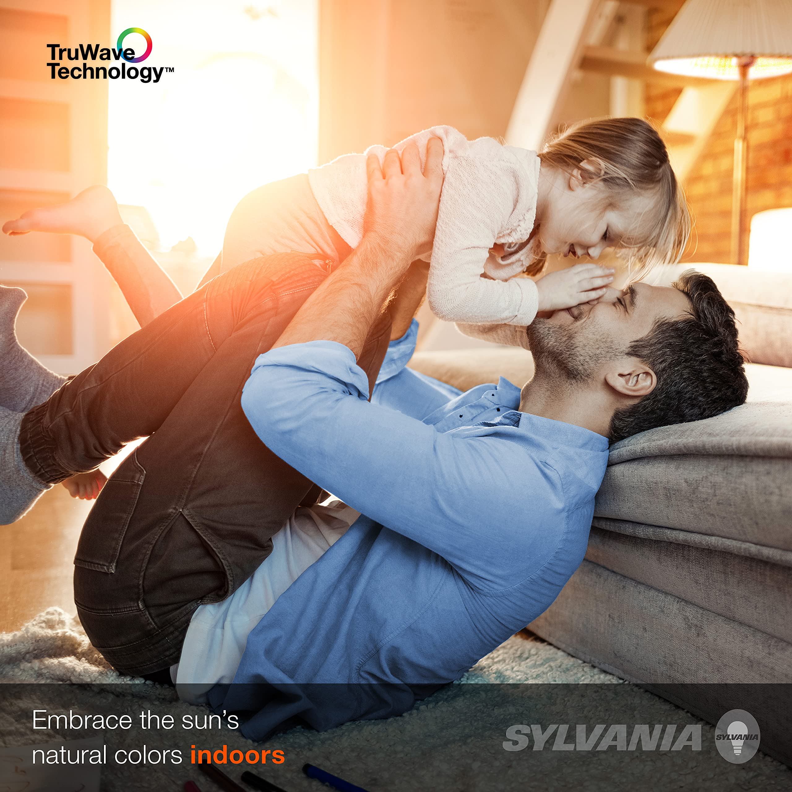 LEDVANCE Sylvania LED TruWave Natural Series A19 Light Bulb, 60W Equivalent, Efficient 8W, 800 Lumens, Medium Base, Dimmable, Frosted, 2700K, Soft White - 16 Pack (40812) - Image 3