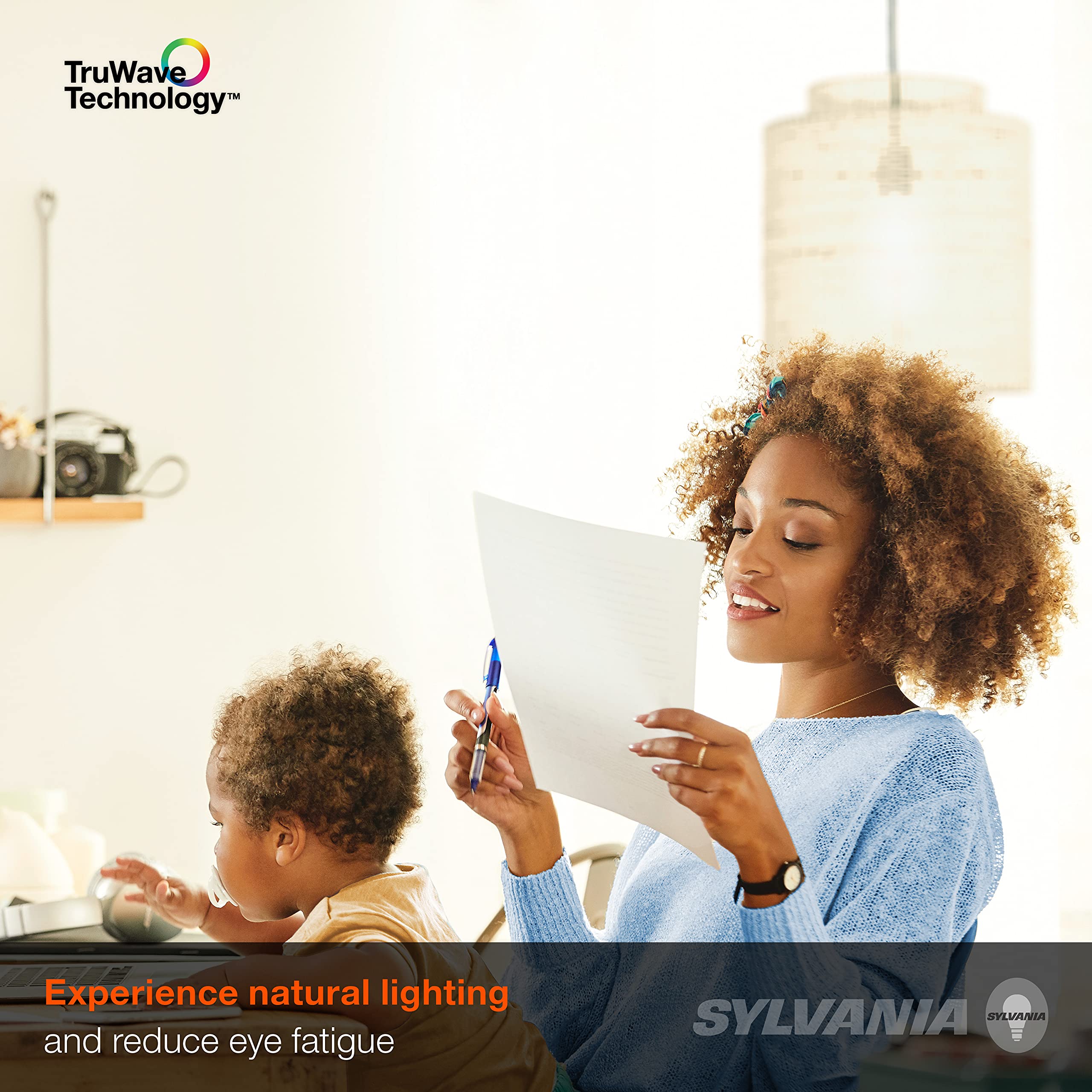 LEDVANCE Sylvania LED TruWave Natural Series A19 Light Bulb, 60W Equivalent, Efficient 8W, 800 Lumens, Medium Base, Dimmable, Frosted, 2700K, Soft White - 16 Pack (40812) - Image 4