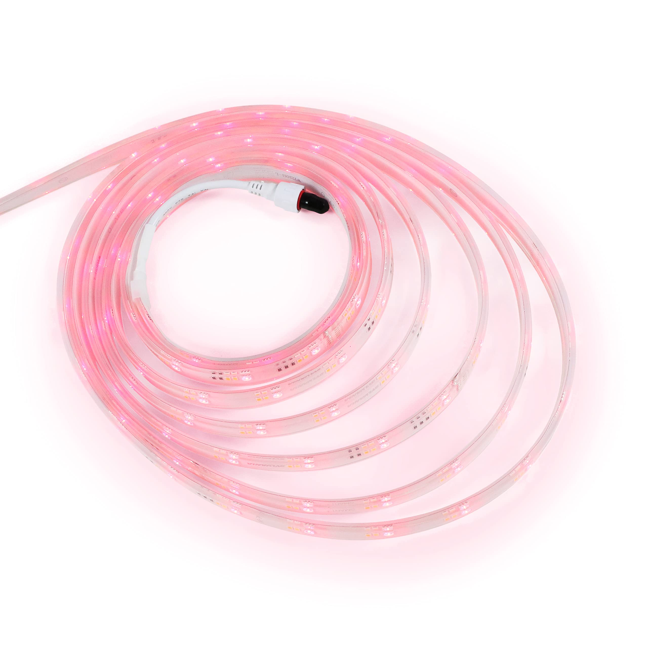 SYLVANIA Smart 16.4 ft Bluetooth Mesh LED Flex Light Strip Outdoor Starter Kit for Alexa/Google/Apple HomeKit, RGBTW Full Color, Dimmable, Accessories Included, Outdoor Rated - 1 Pack (75777) - Image 10