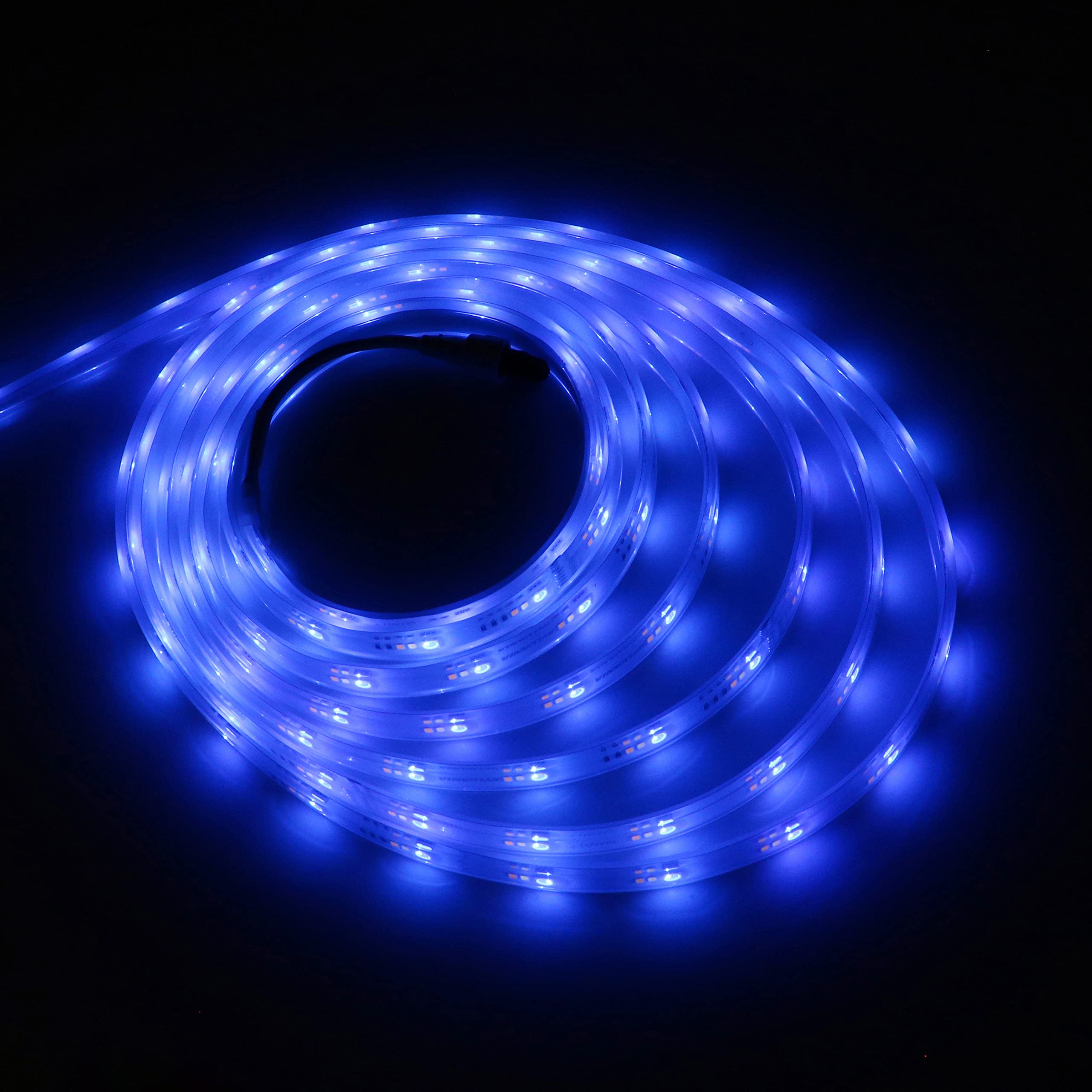 SYLVANIA Smart 16.4 ft Bluetooth Mesh LED Flex Light Strip Outdoor Starter Kit for Alexa/Google/Apple HomeKit, RGBTW Full Color, Dimmable, Accessories Included, Outdoor Rated - 1 Pack (75777) - Image 11