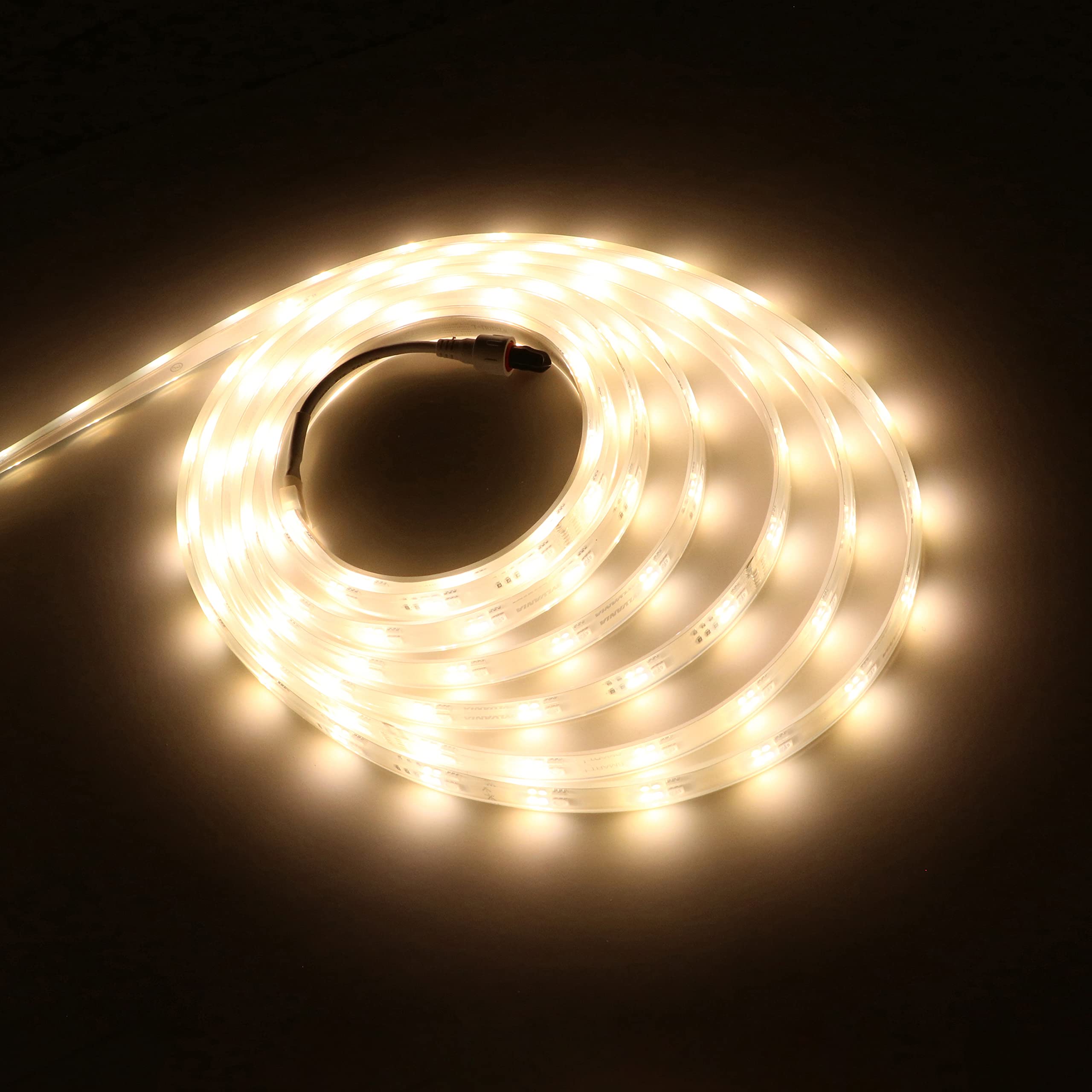 SYLVANIA Smart 16.4 ft Bluetooth Mesh LED Flex Light Strip Outdoor Starter Kit for Alexa/Google/Apple HomeKit, RGBTW Full Color, Dimmable, Accessories Included, Outdoor Rated - 1 Pack (75777) - Image 13