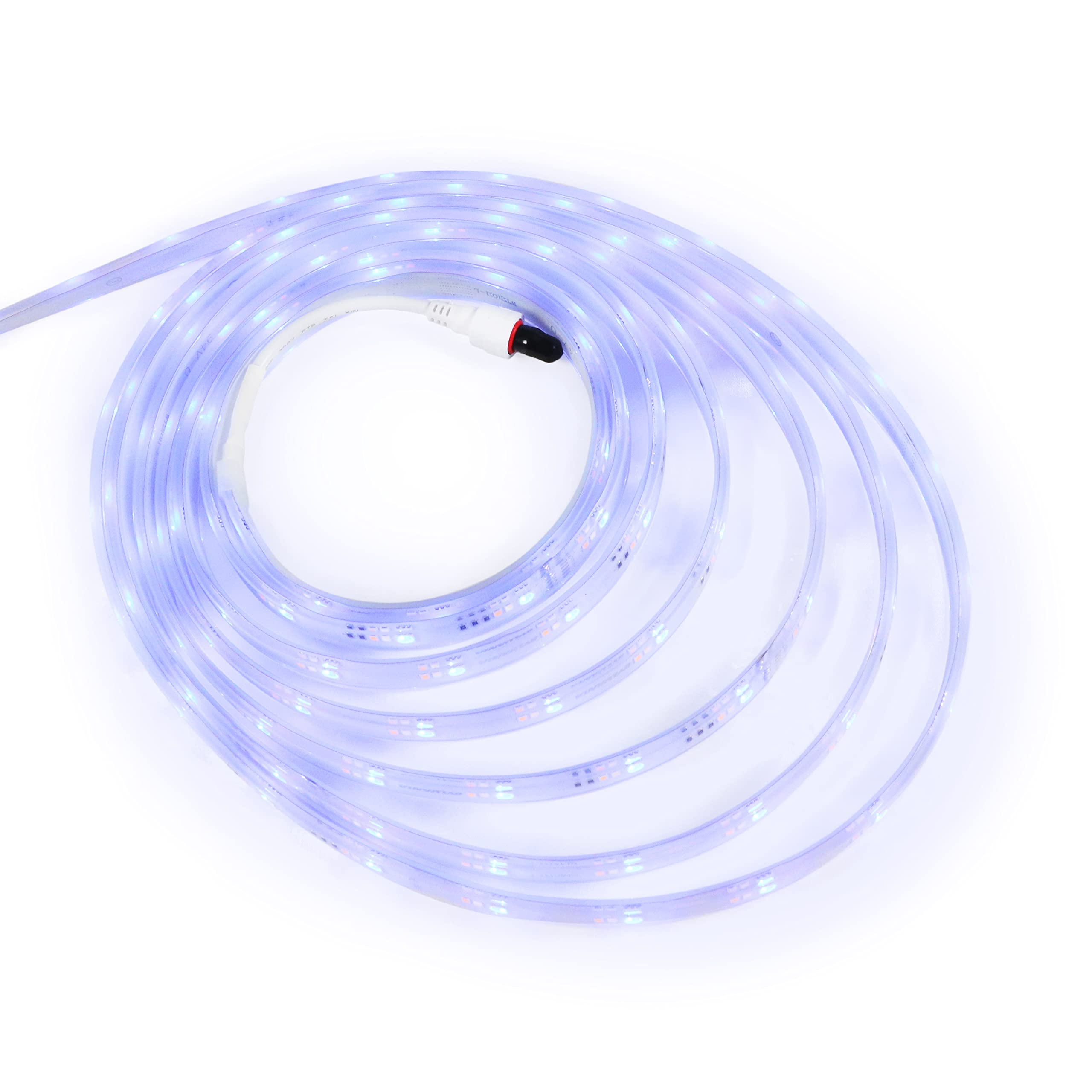 SYLVANIA Smart 16.4 ft Bluetooth Mesh LED Flex Light Strip Outdoor Starter Kit for Alexa/Google/Apple HomeKit, RGBTW Full Color, Dimmable, Accessories Included, Outdoor Rated - 1 Pack (75777) - Image 9