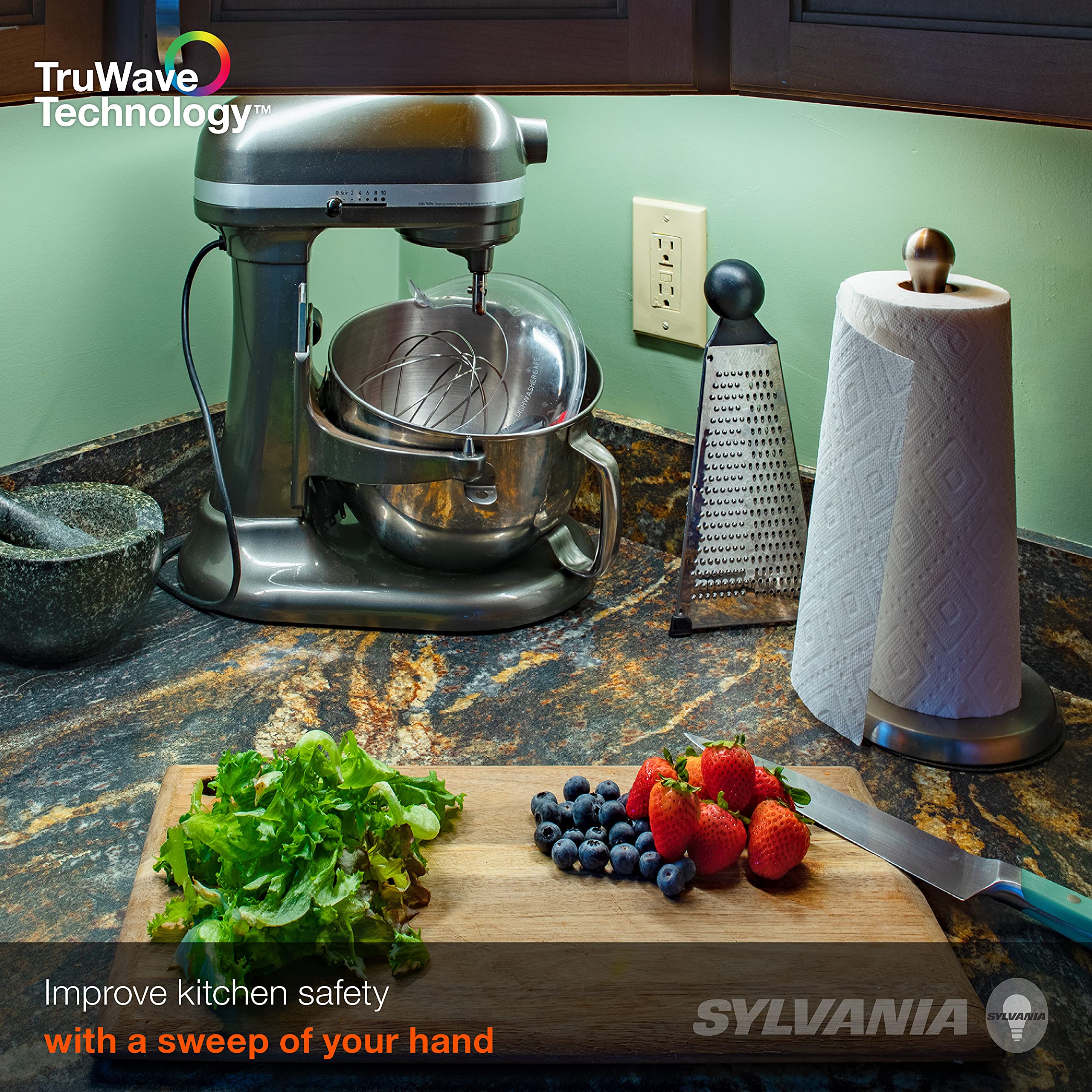 Sylvania TruWave Natural Series 3-Way Selectable 12" LED Under Cabinet Light Starter Kit, Soft / Cool / Daylight, Hardwire - 1 Pack - Image 5