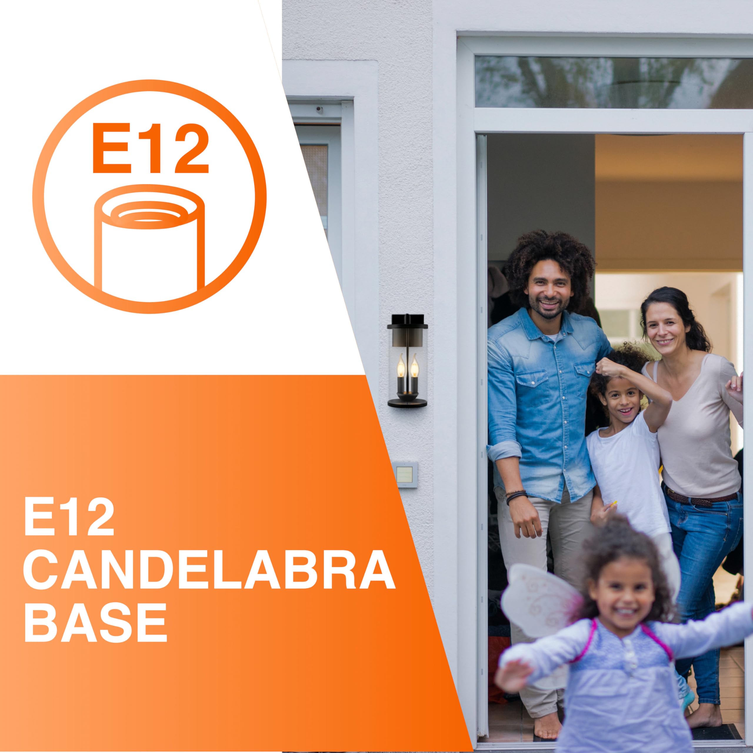 Sylvania Wall Mount Lantern 2-Bulb Light Fixture, Indoor/Outdoor, Black Steel and Clear Glass Sconce for Patios/Entryways/Walkways/Garages, Wet Rated, Bulbs Sold Separately - 1 Pack (67262) - Image 8