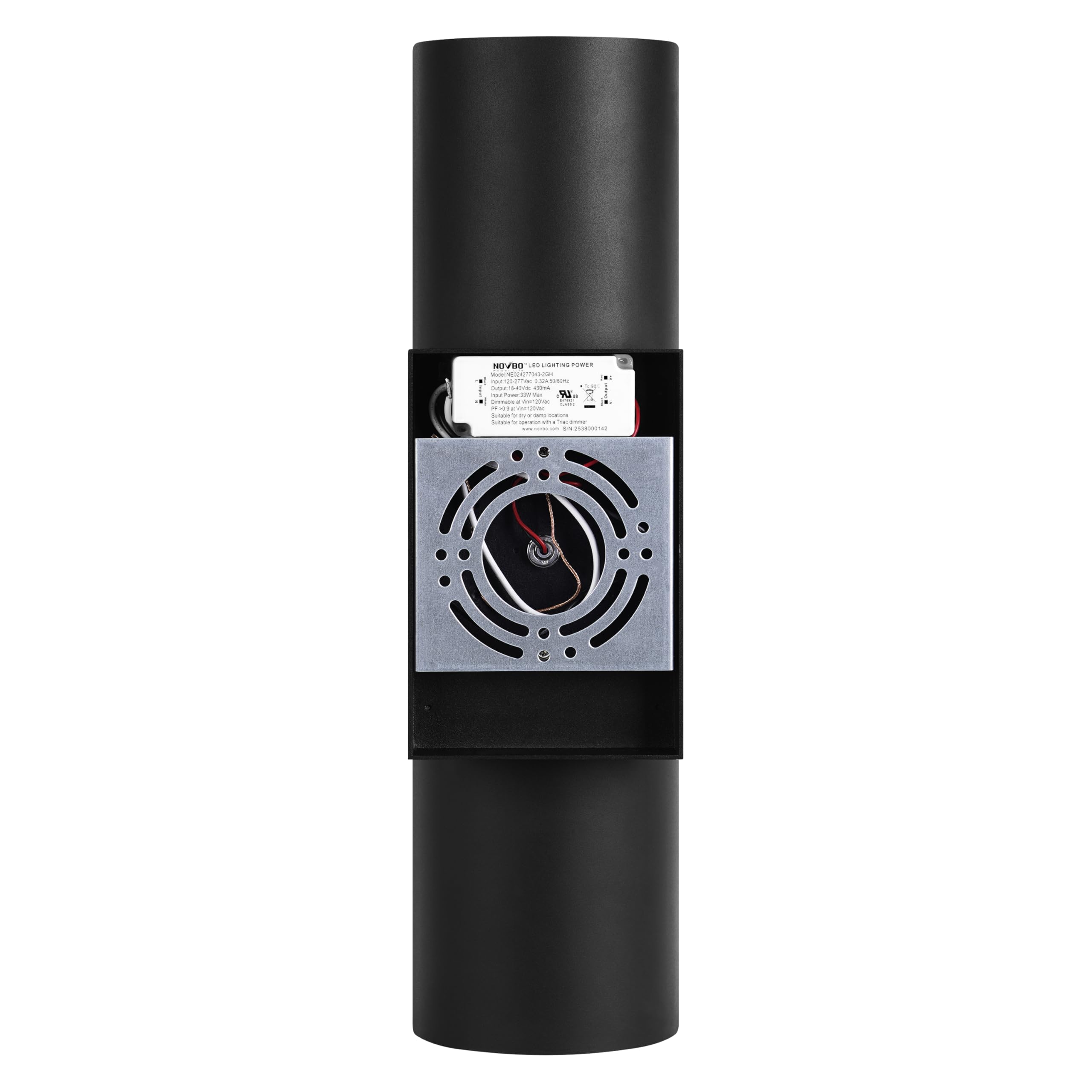 Sylvania Wall Mount Lantern LED Light Fixture, Indoor/Outdoor Use, Wet-Rated, with Integrated Dimmable LED, Black and Gold Finish, 3000K, Warm White - 1 Pack (67263) - Image 4