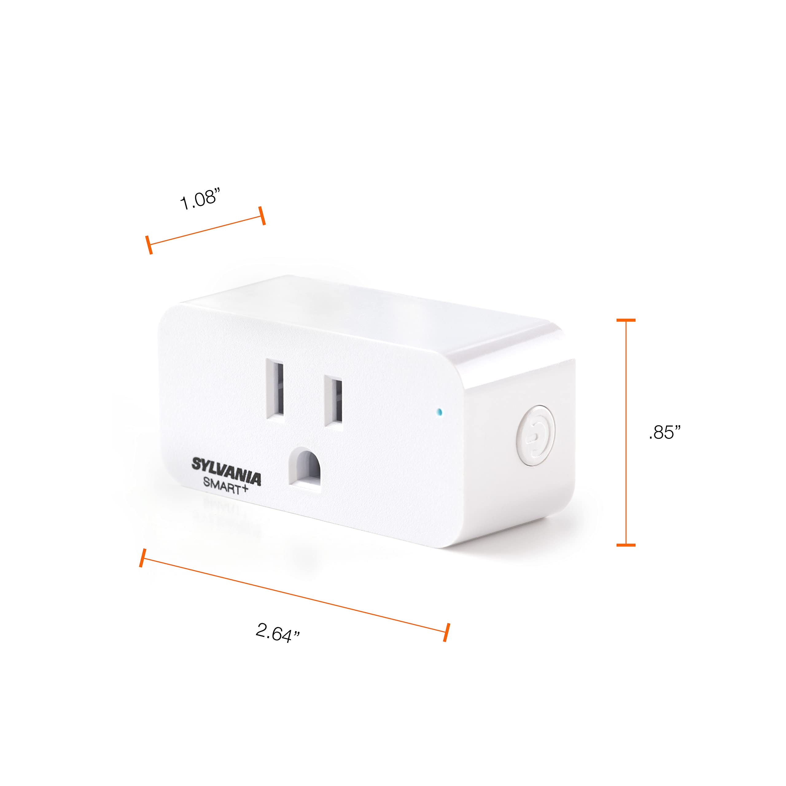 Sylvania WiFi Smart Plug, Voice Control, Compatible with Alexa and Google Home, Timer, On/Off, White - 4 Pack (75703) - Image 7